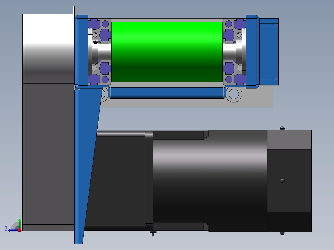 0.58米0.1米传送带机构右视图