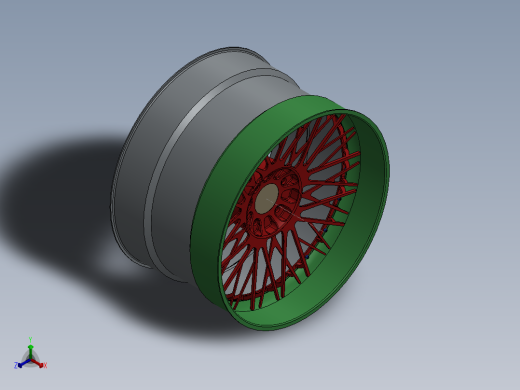 轮毂、轮胎(7)正等轴测缩略图