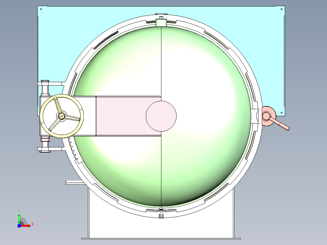 BS-550 烘焙馅料真空熬煮罐前视图