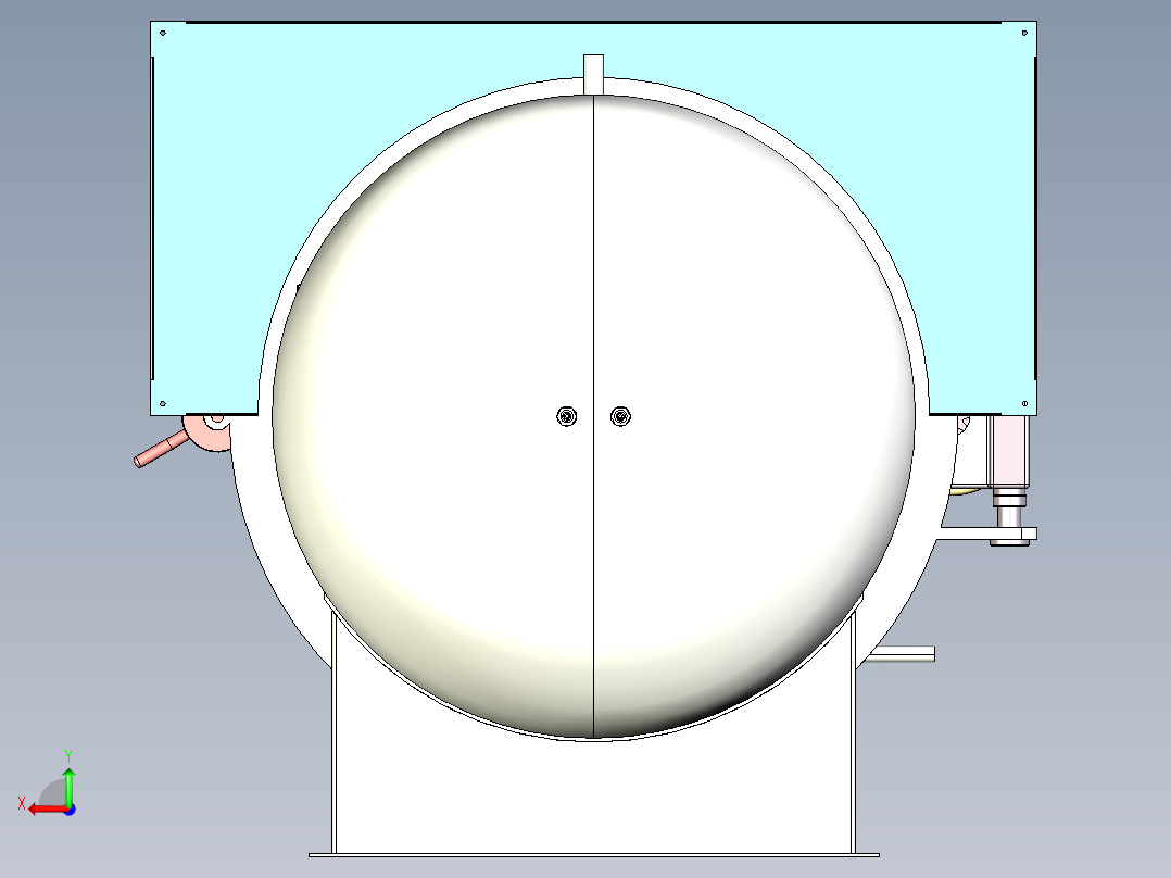 BS-550 烘焙馅料真空熬煮罐后视图