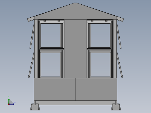 房子、建筑(120)左视缩略图
