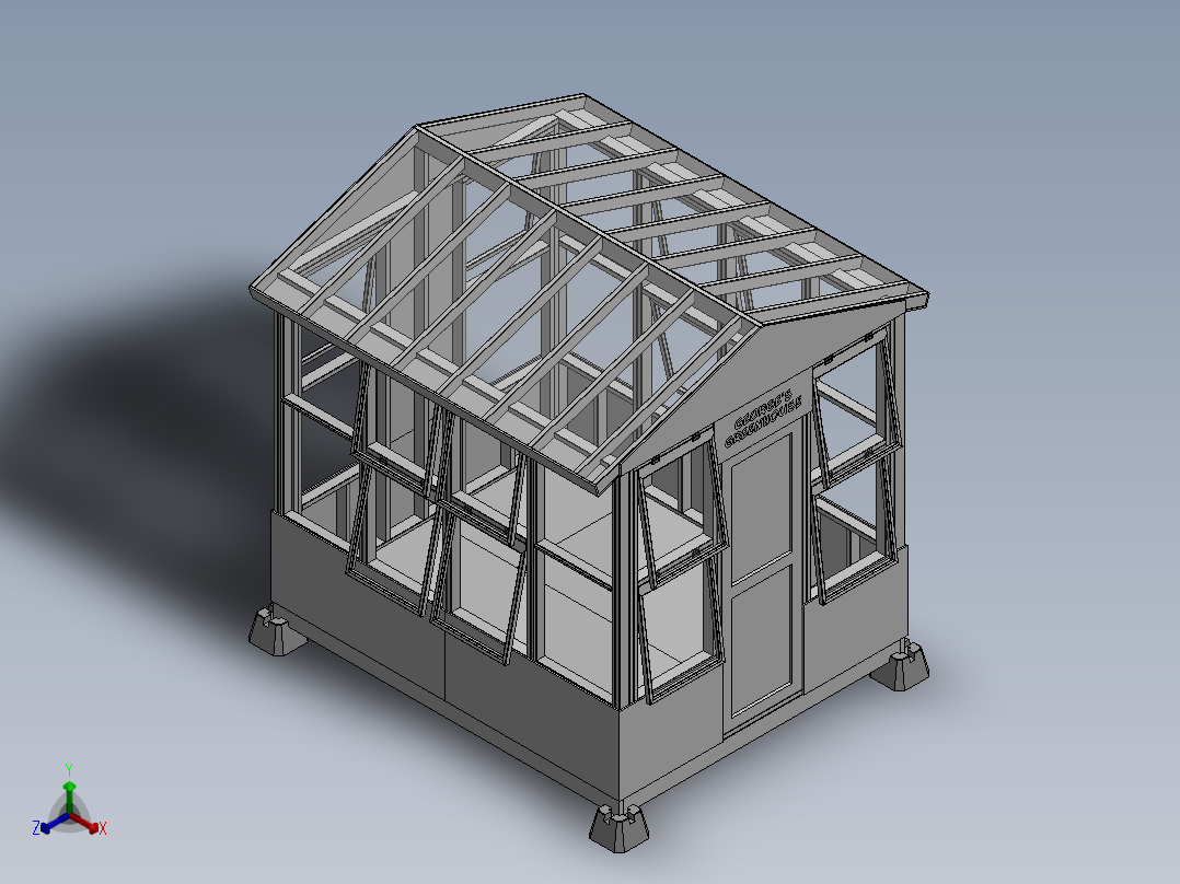房子、建筑(120)正等轴测图