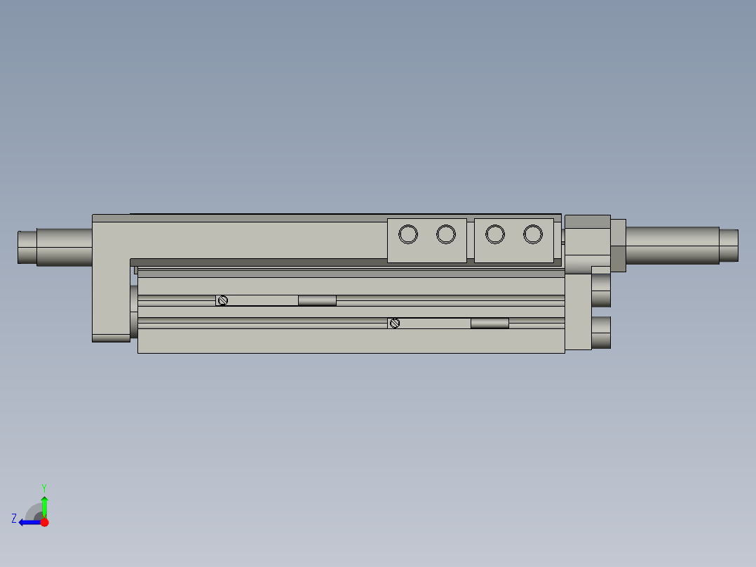 气缸MXQ16-50B-M9BM右视图