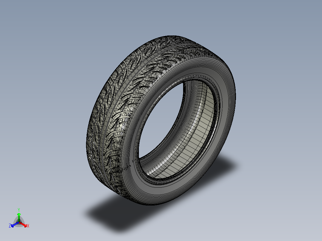 轮胎正等轴测图