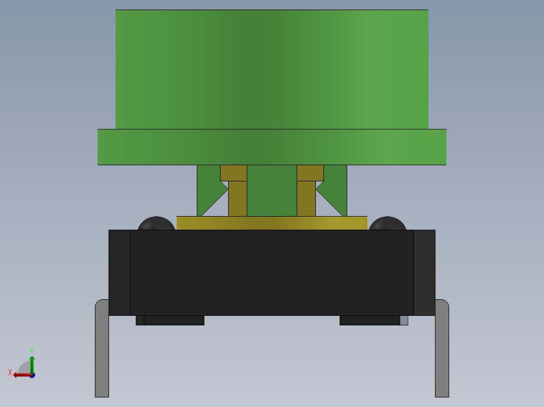触觉按钮b3f 405 12x12x7 3mm带盖11后视图