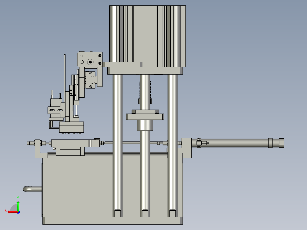 自动上料分切机的搬运装置后视图