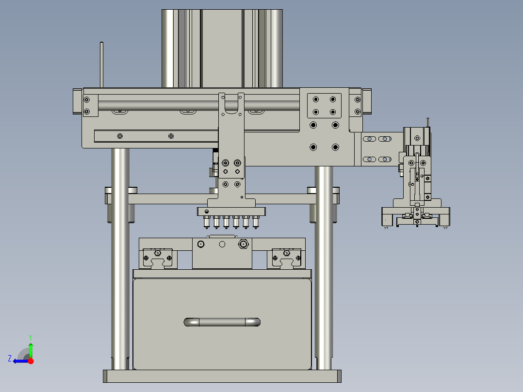 自动上料分切机的搬运装置右视图