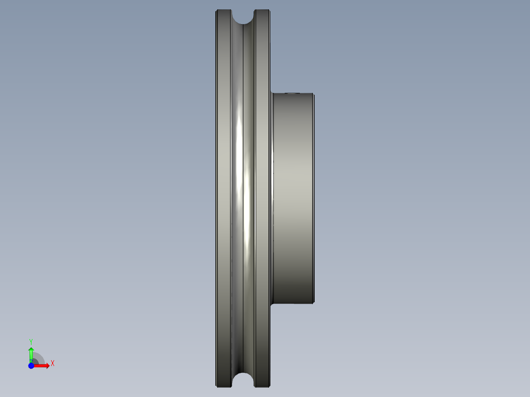 M210-117钢丝绳滑轮前视图