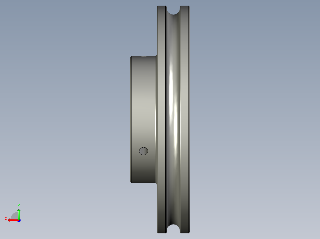 M210-117钢丝绳滑轮后视图