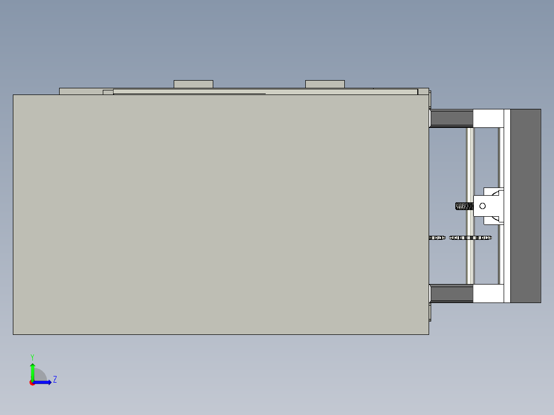 高舒适性可调节座椅左视图