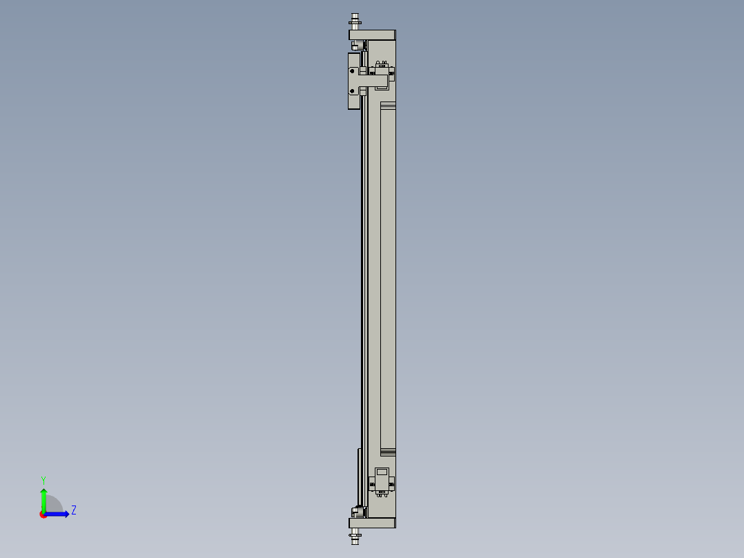 F01AE00021-D40800左右撕膜移栽气缸左视图