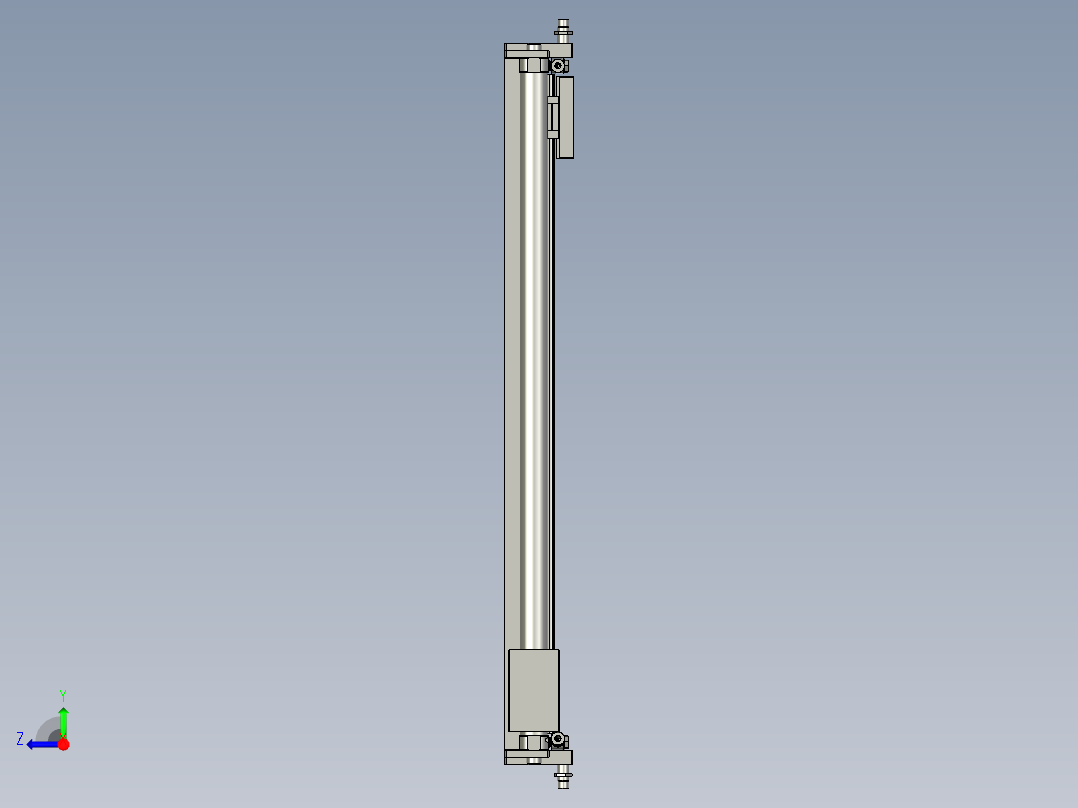 F01AE00021-D40800左右撕膜移栽气缸右视图