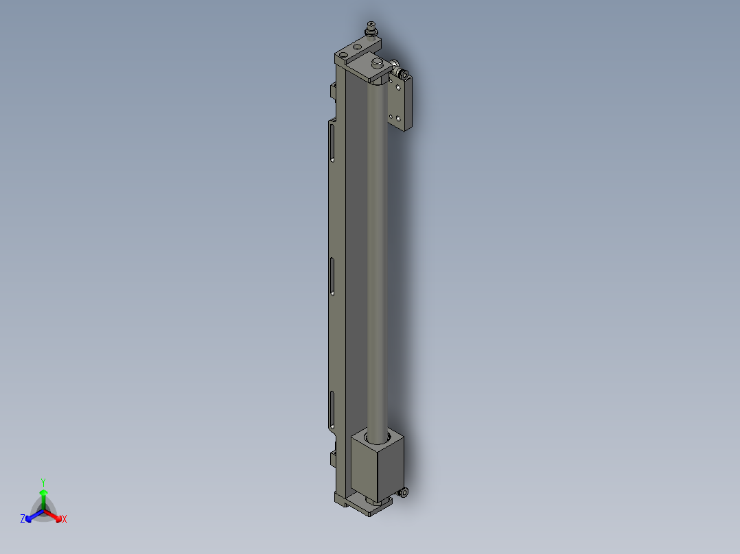 F01AE00021-D40800左右撕膜移栽气缸正等轴测图