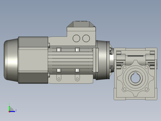 蜗轮蜗杆减速机NMRV0501571B14B3YVF2-037-4P0107左视缩略图