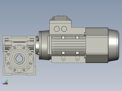 蜗轮蜗杆减速机NMRV0501571B14B3YVF2-037-4P0107右视缩略图
