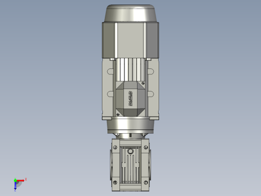 蜗轮蜗杆减速机NMRV0501571B14B3YVF2-037-4P0107俯视缩略图
