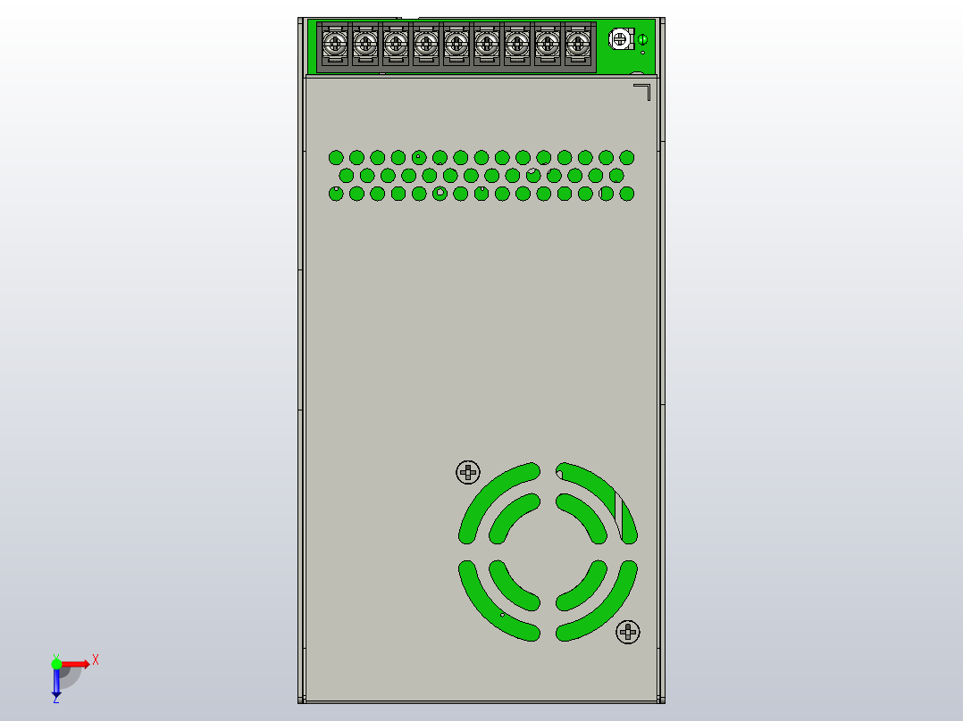怡合达开关电源ZHH07-350-12俯视图