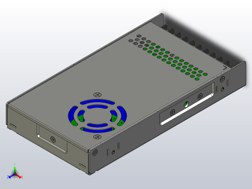 怡合达开关电源ZHH07-350-12正等轴测缩略图