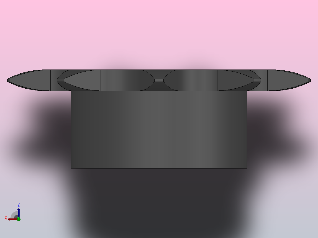 直孔链轮081型_9-081-1俯视图