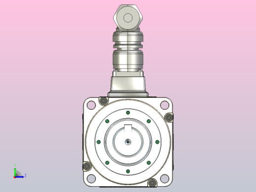 MHF标准法兰伺服减速电机100mhf1左视缩略图