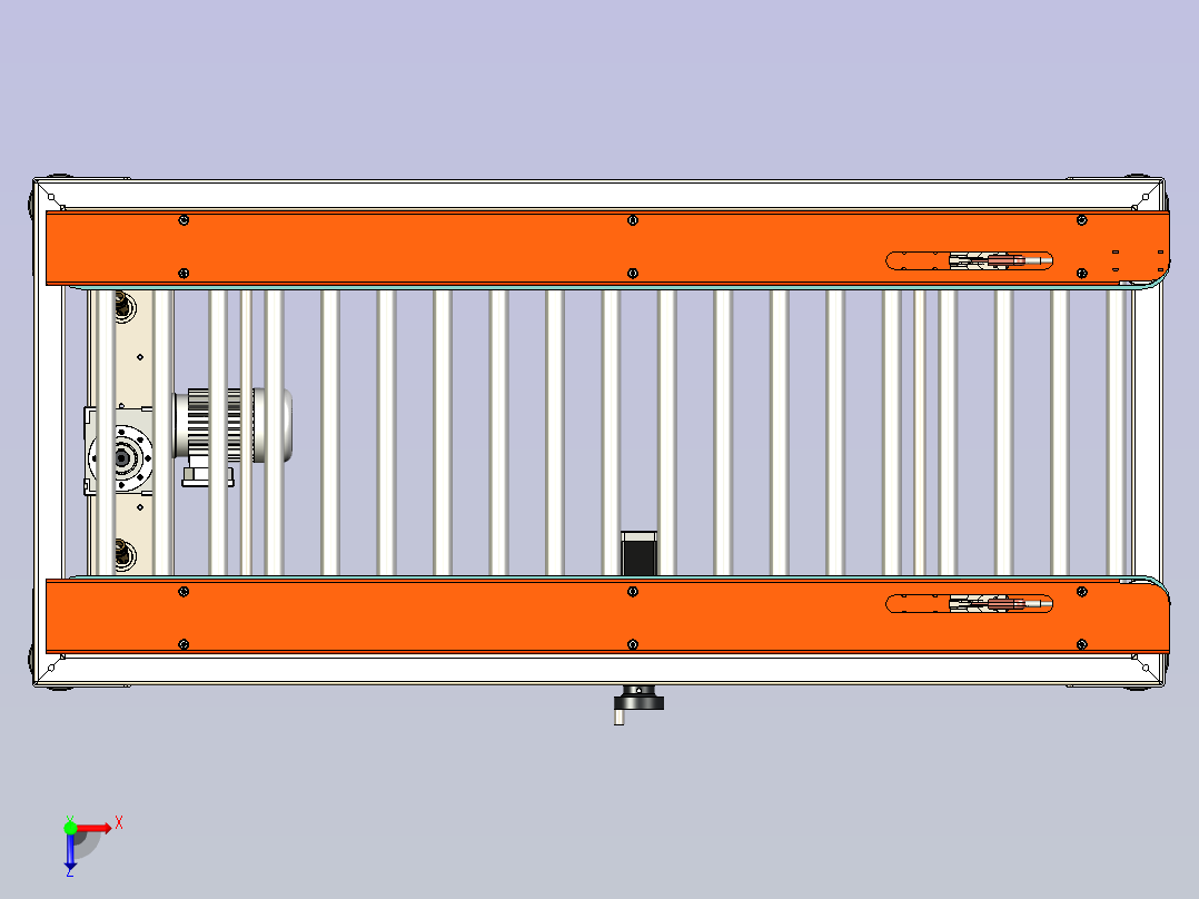 全自动封箱机俯视图