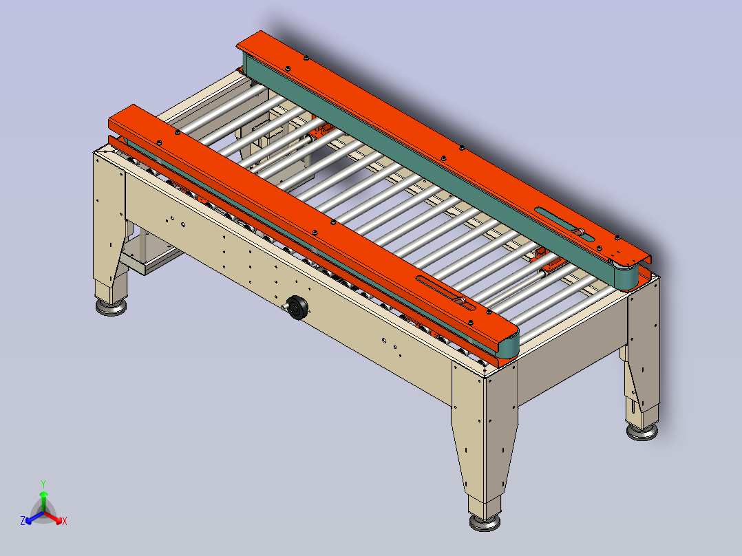 全自动封箱机正等轴测图