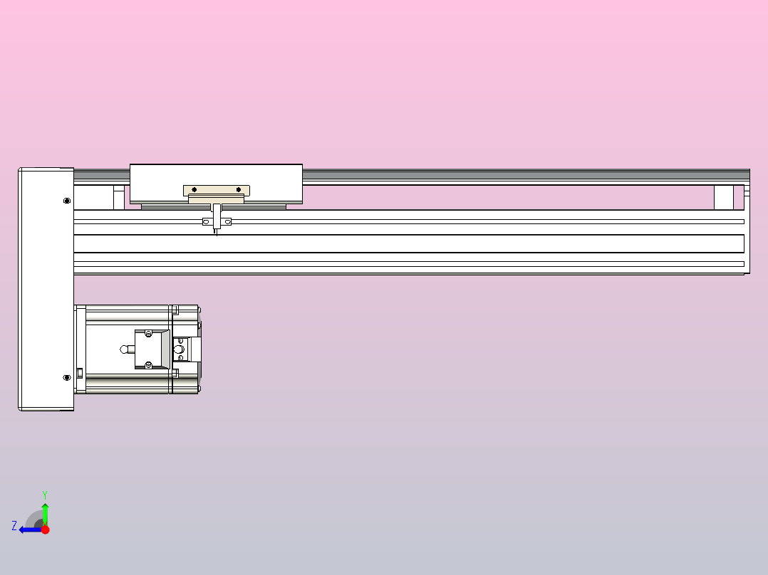 日规模组半封闭丝杆TPA-HNR-175D-2510C-L350-MP-C-P75-N3右视图