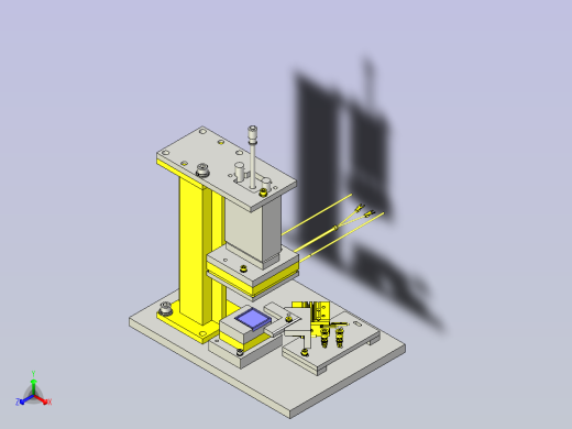 一种简易熔敷机构3D图纸