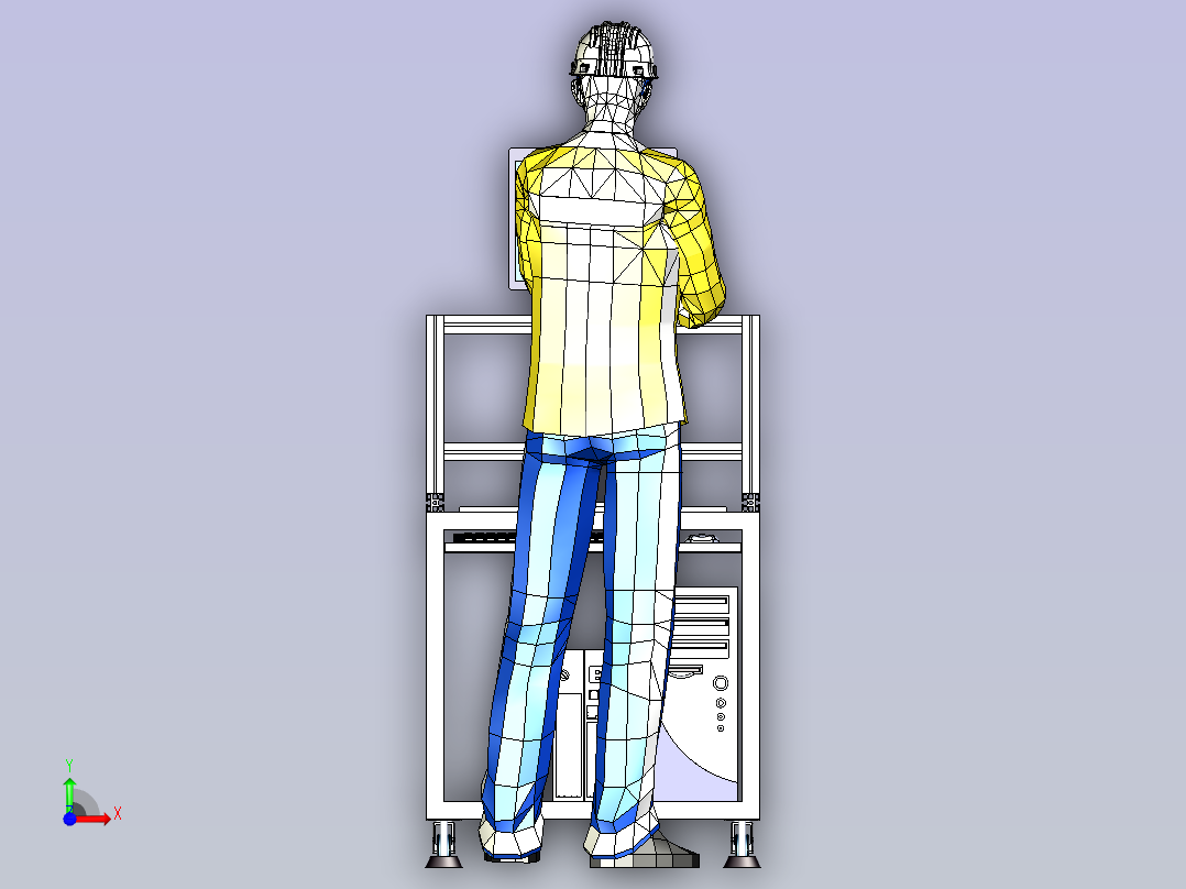 光纤激光打标机前视图