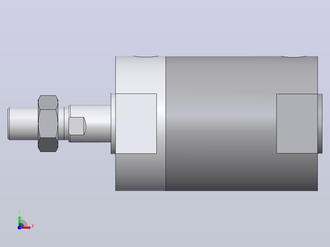 气缸CG1BN80-25前视图