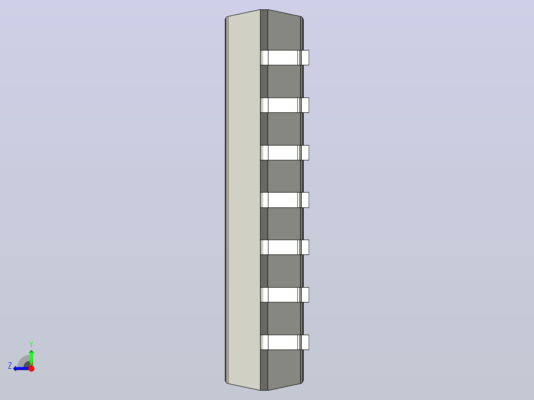 106x SOIC 封装（小外形集成电路）SOIC127P780X210-14N右视图