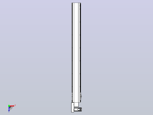 皮带直线轴半封闭可选导轨TPA-HNB-140D-120-L1300-ML-C-P40-N3俯视缩略图