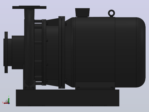 南方泵NIS，NISF泵外形（80-50-250）5.5kW-4极后视缩略图