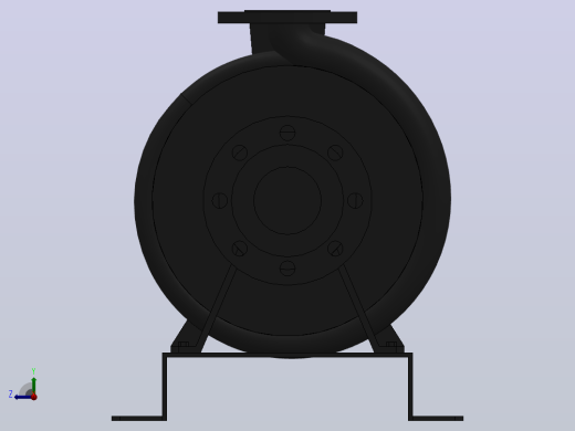 南方泵NIS，NISF泵外形（80-50-250）5.5kW-4极右视缩略图