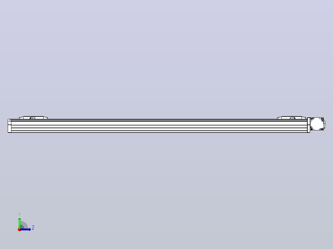 皮带直线轴双滑块型TPA-GCBS-80-P60-L525-DR-M20-N3左视图
