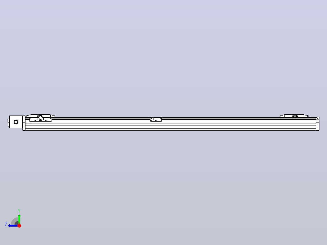 皮带直线轴双滑块型TPA-GCBS-80-P60-L525-DR-M20-N3右视图