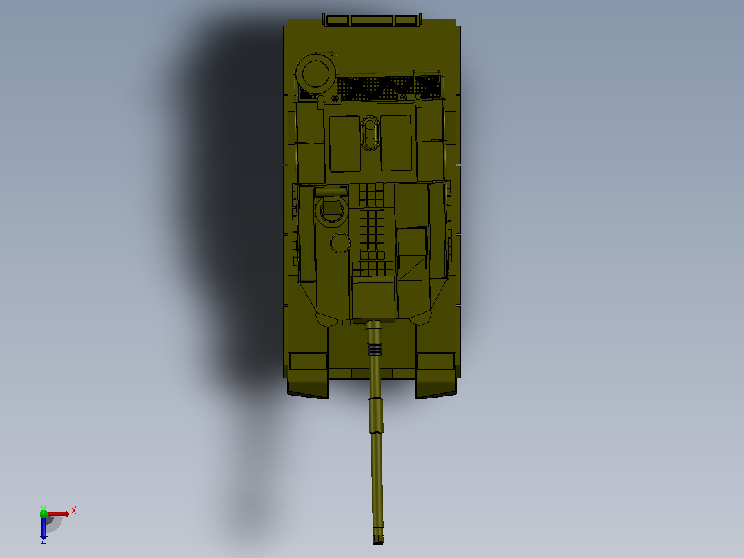 M1A1坦克俯视图