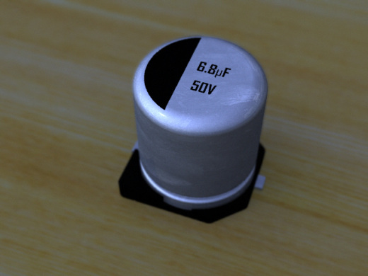 铝电解电容器SMD d 5.0 x l 5.5毫米或尺寸C. 6.8uF 50V缩略图