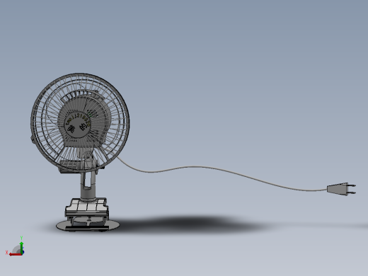 电风扇的外观造型及三维建模+说明书+CAD