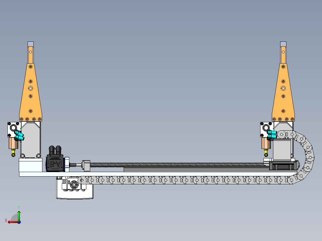堆垛机工装后视图