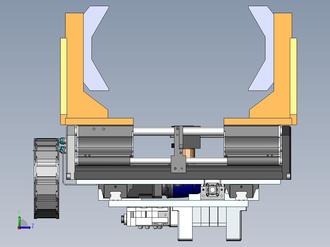 堆垛机工装左视图