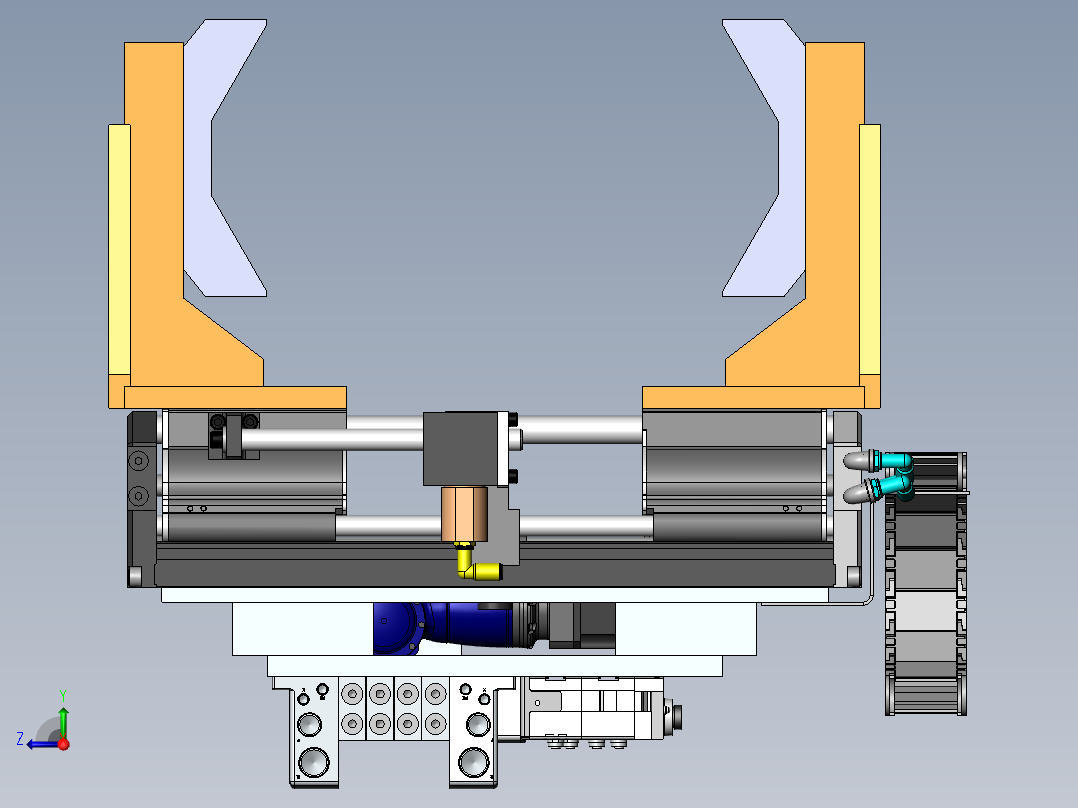 堆垛机工装右视图