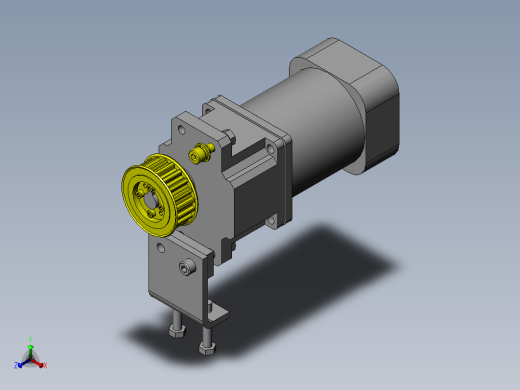 使用了同步齿形带的分支、合流装置正等轴测缩略图