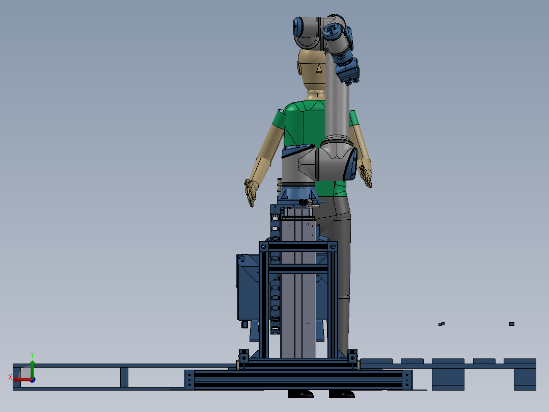 Robot paletizador SW后视图