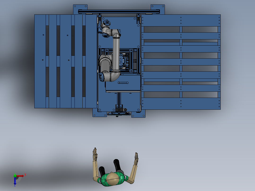 Robot paletizador SW俯视图