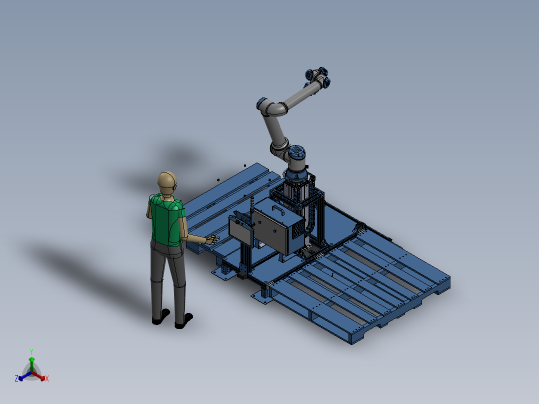 Robot paletizador SW正等轴测图