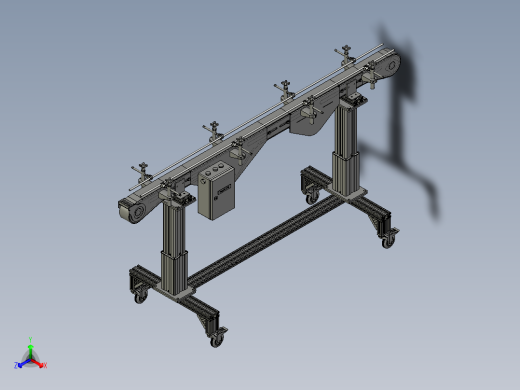 可调节高度的输送机设备