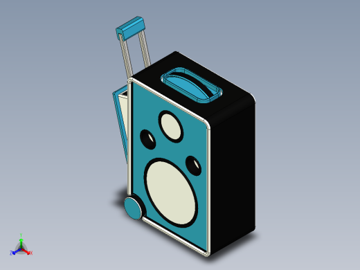 拉杆式音响模型