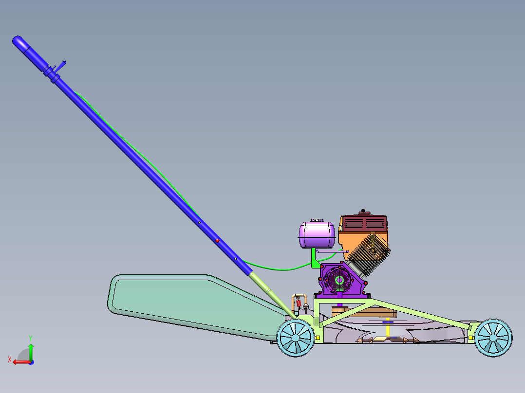 剪草机、草坪修剪机（SW2017后视图