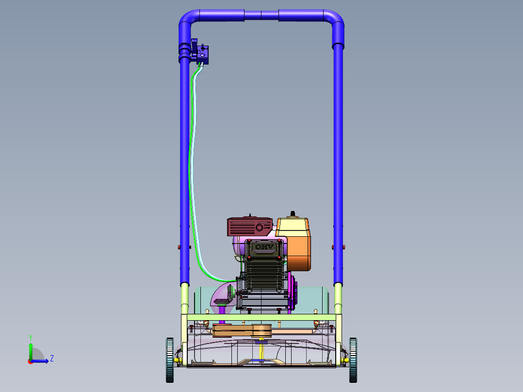 剪草机、草坪修剪机（SW2017左视图